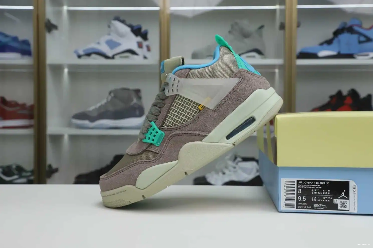 X RETRO Kimikick JORDAN LA 4 HAZE' 'TAUPE AIR UNION 0519